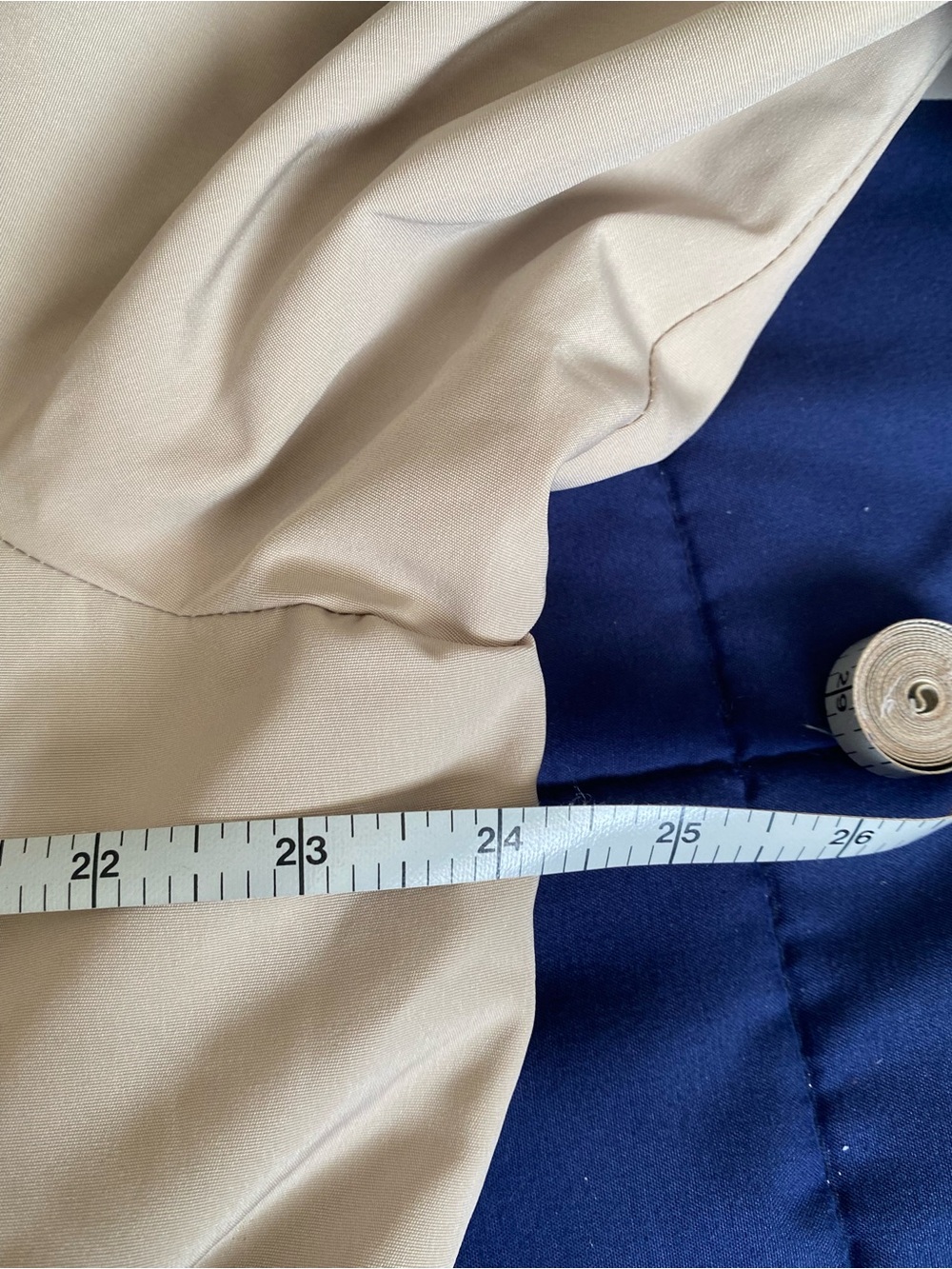 London Fog Cream Trench Coat - Picture 6 of 15